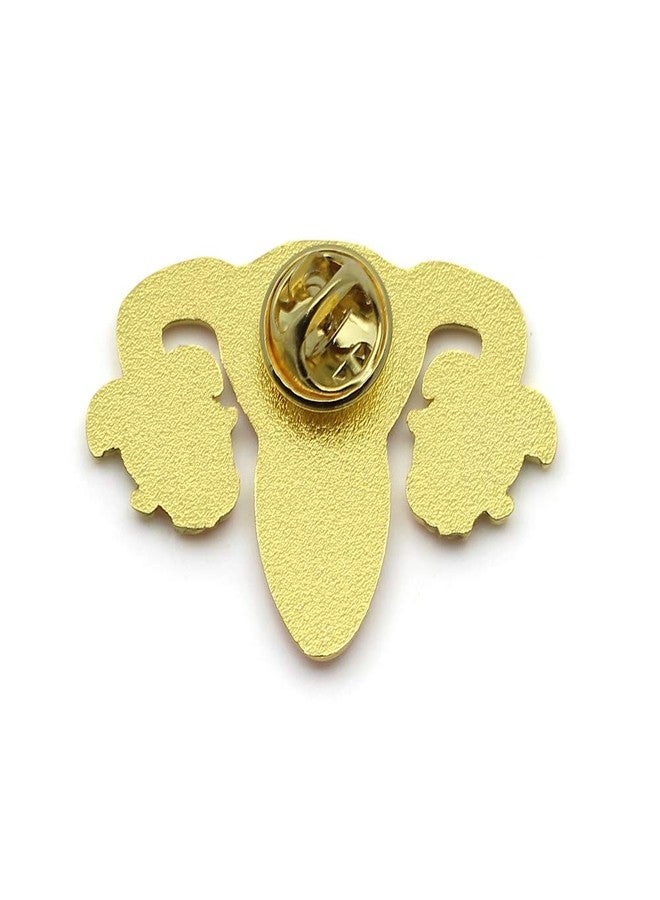 CUFTS Feminist Uterus Enamel Pin Blooming Uterus Female Women Rights Reproductive Rights Metal Brooch Jewelry Gifts for Her - Image 3